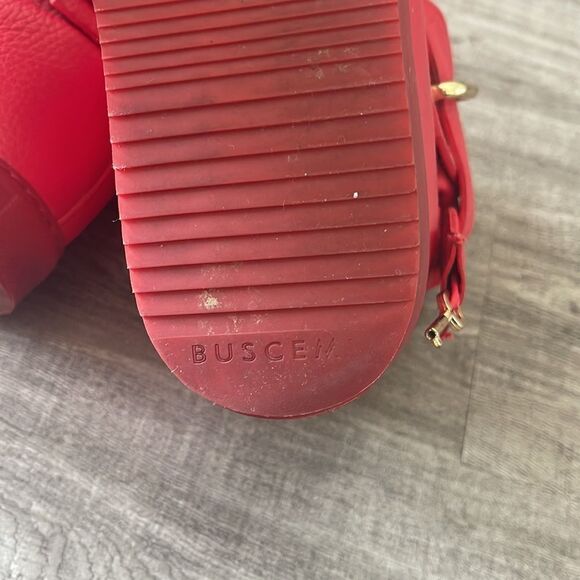 Buscemi Red 100mm Alta Sneakers Women's Size 36 - Picture 10 of 10